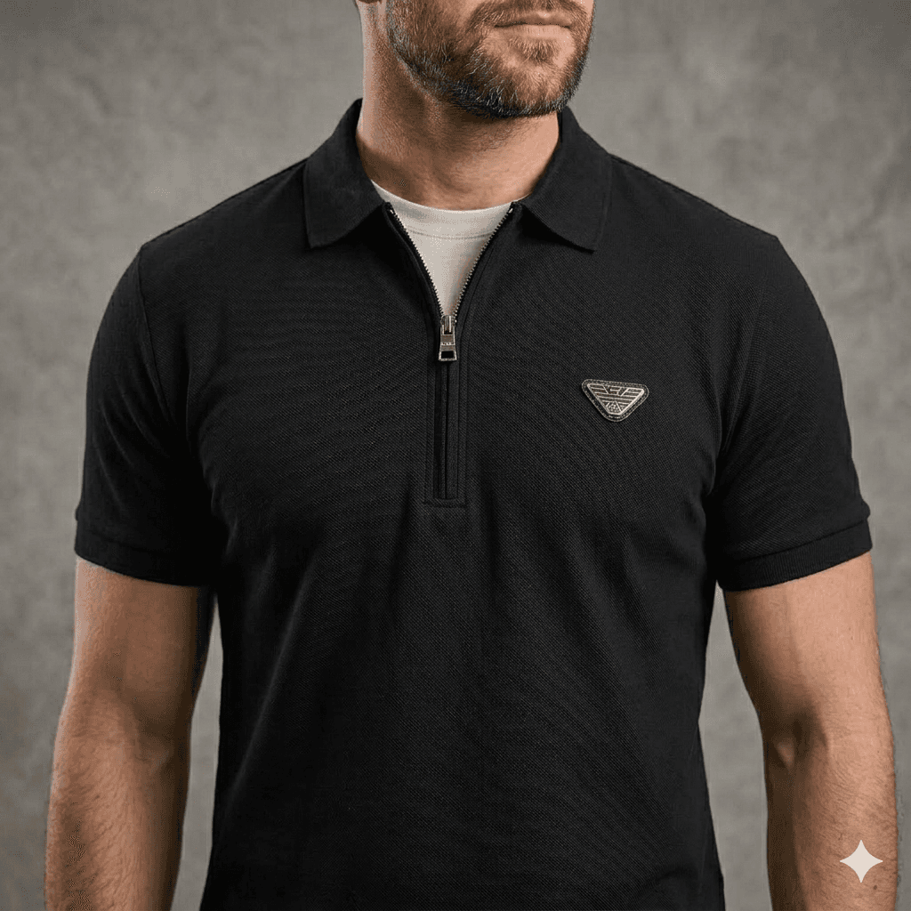 Camisa Polo EA7 ZIPER