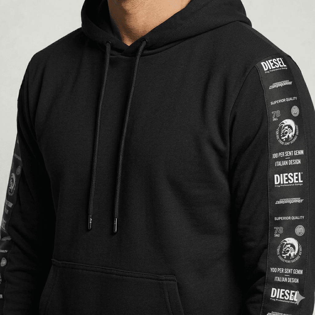 Diesel Moletom 100 Per Cent Denna Italian Design